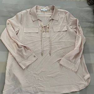 Calvin Klein blush blouse